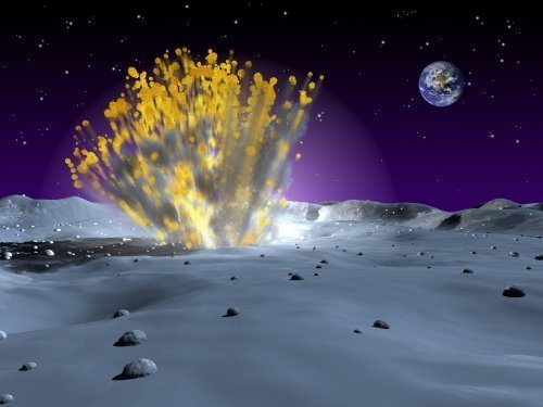 Blitze auf dem Mond