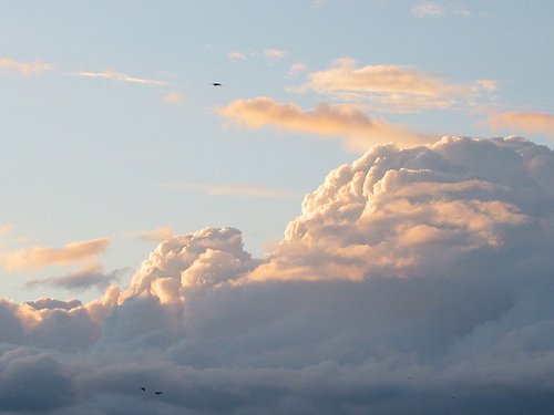 Bleipartikel als Wolkenturbo