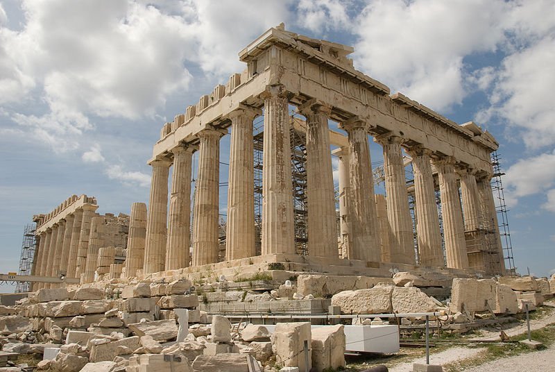 Parthenon in Farbe
