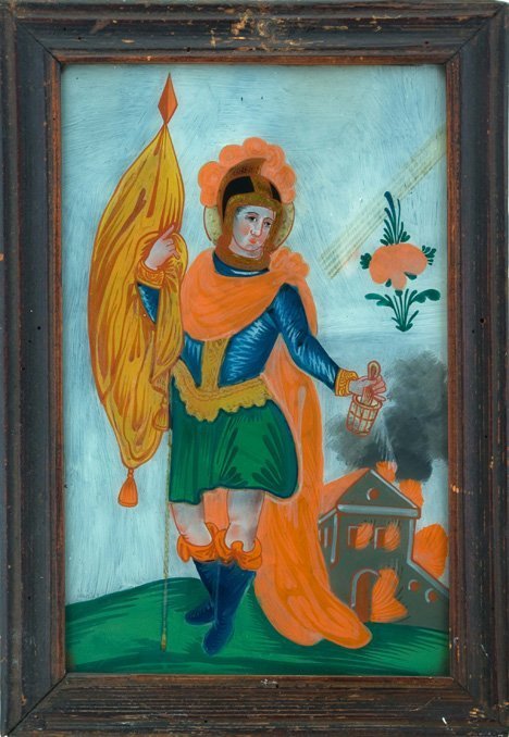 Heilige auf Glas