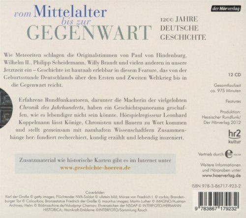 Unterwegs in der Geschichte Deutschlands – Features mit Originaltonaufnahmen (DVD)