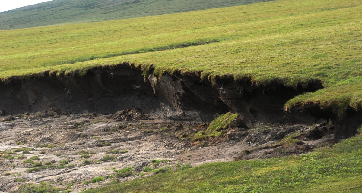 Bestrahlter Permafrost