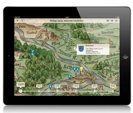 Neue App: Historische Landkarten für das Smartphone