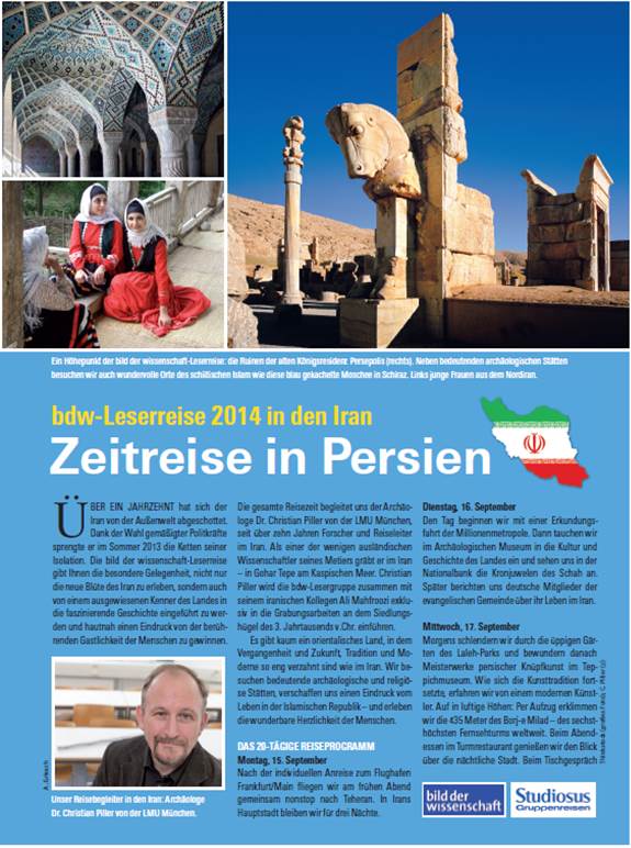 September 2014: ZEITREISE IN PERSIEN