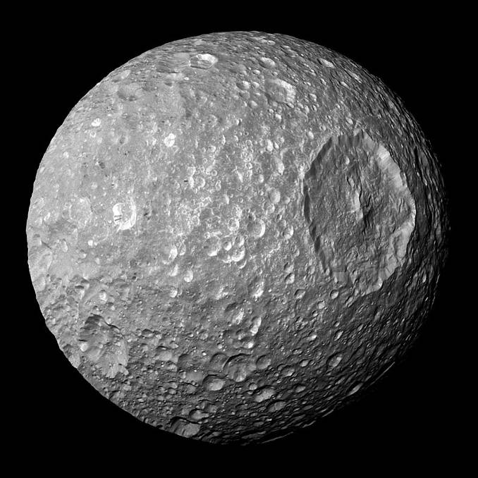 Saturn-Mond Mimas: Wasser im „Todesstern"?