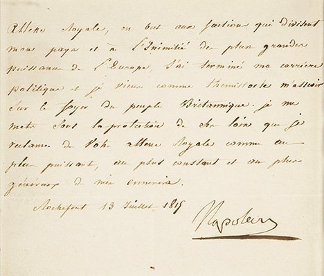 Ausstellung zeigt Briefe von Napoleon und seinen Gegnern