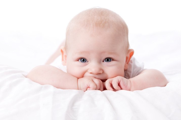 Niederländische Babys sind zufriedener