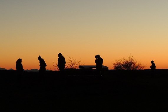 Fotografen im Gegenlicht