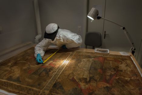 Gotisches Fastentuch restauriert