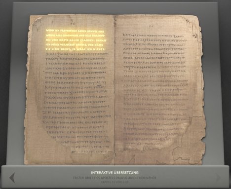 Interaktiver Paulus-Brief bei Caritas-Ausstellung