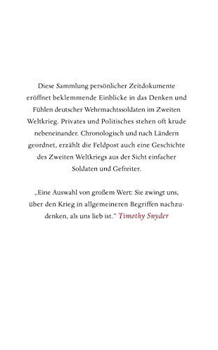 „Liebste Schwester, wir müssen hier sterben oder siegen.“ – Briefe deutscher Wehrmachtssoldaten