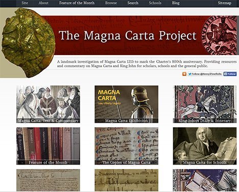 Historische Magna-Carta-Dokumente im Netz