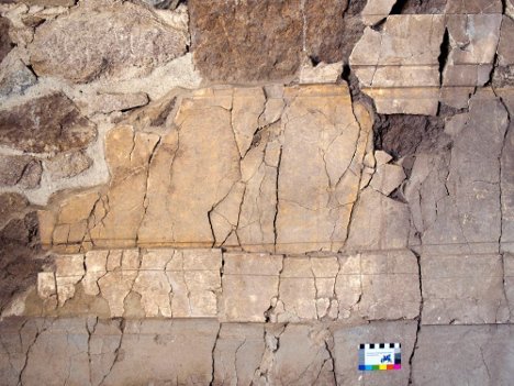 Hellenistische Stuckwand in Pergamon entdeckt