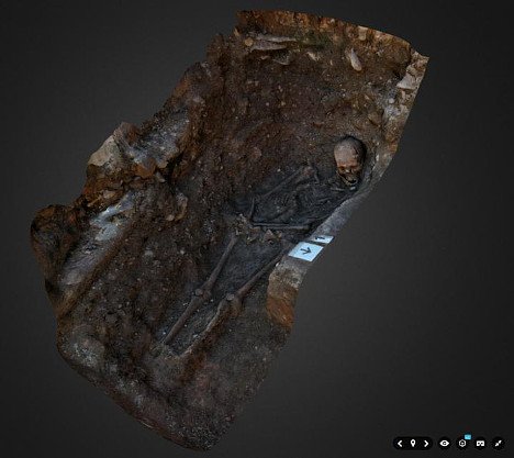 Interaktiver 3D-Blick auf das "seltsame" Grab von Richard III.