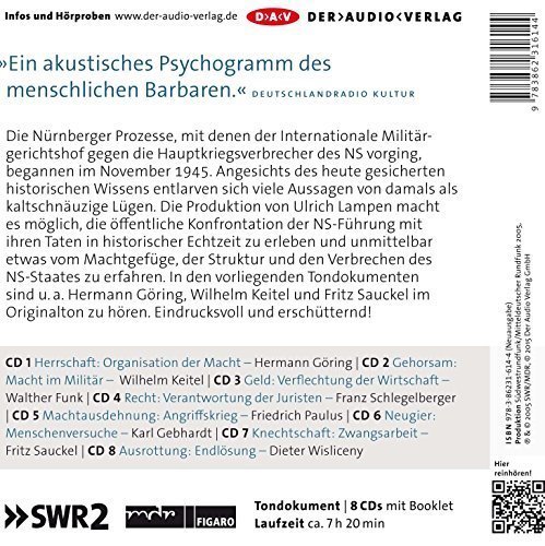 Die NS-Führung im Verhör – Original-Tondokumente der Nürnberger Prozesse