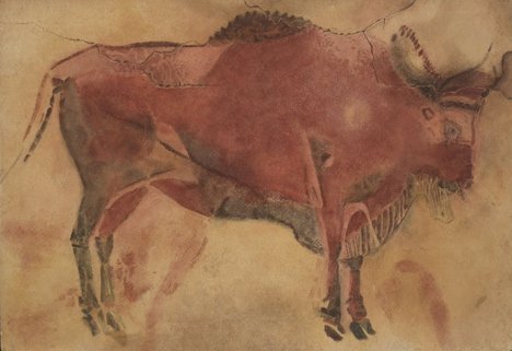 Kopien von Felsbildern:Kunst aus der Steinzeithöhle