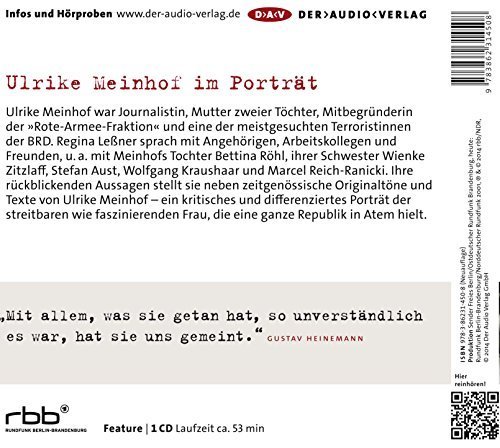 Ulrike Meinhof (Hörbuch) – Mythos und Wirklichkeit
