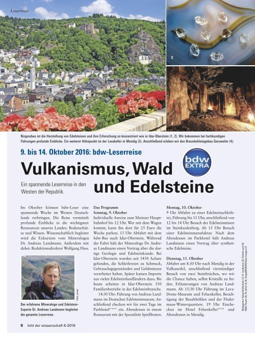 Vulkanismus, Wald und Edelsteine