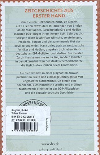 Volkes Stimmen. – „Ehrlich, aber deutlich“ – Privatbriefe an die DDR-Regierung.