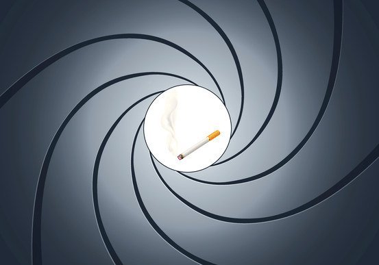 Der Rauch um Bond im Visier