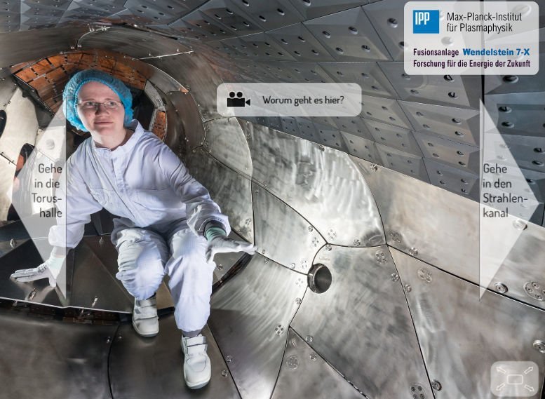 Wendelstein 7-X lädt zum virtuellen Rundgang