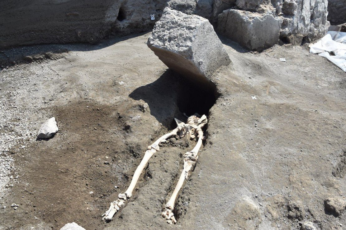Makaberes Zeugnis des Untergangs Pompejis