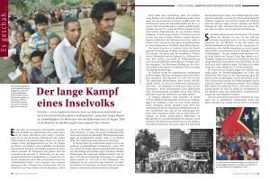 Der lange Kampf eines Inselvolks