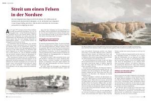 Streit um einen Felsen in der Nordsee