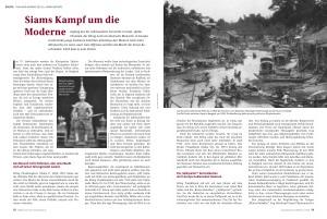 Siams Kampf um die Moderne