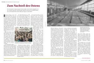 Zum Nachteil des Ostens