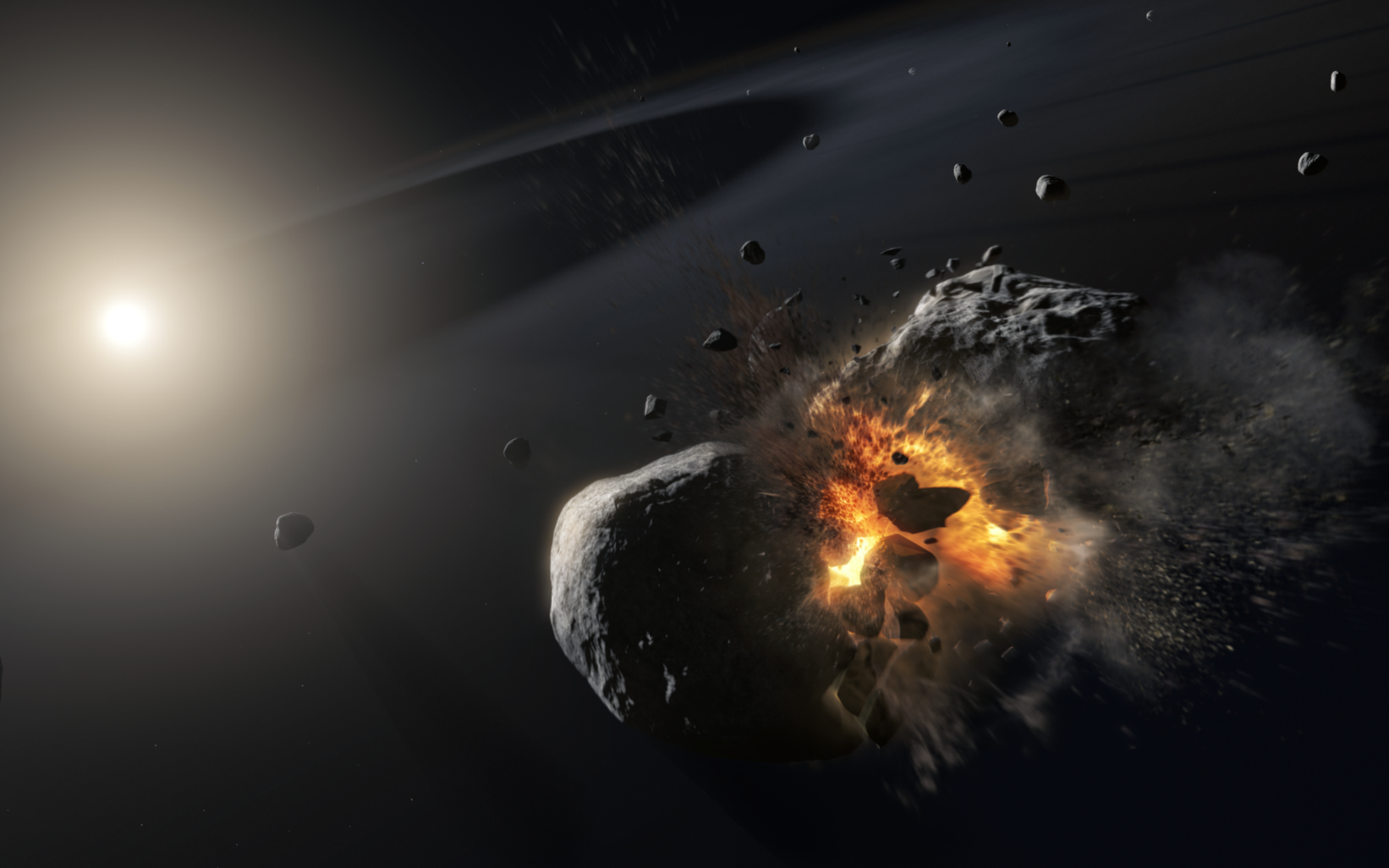 Exoplanet entpuppt sich als Kollisions-Wolke