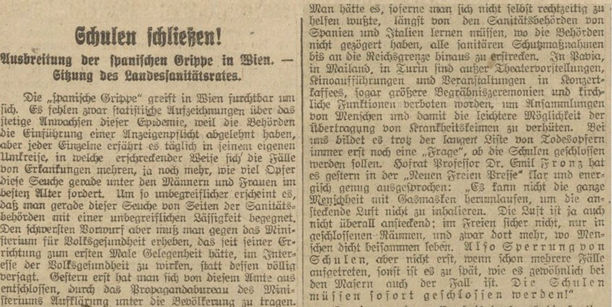 Wie man Seuchen in vergangenen Jahrhunderten begegnete
