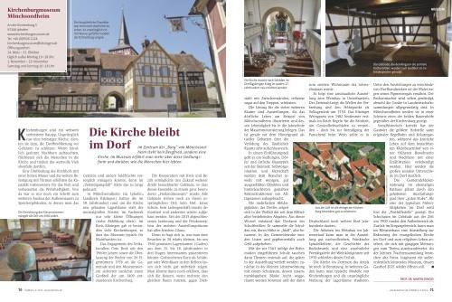 Die Kirche bleibt im Dorf