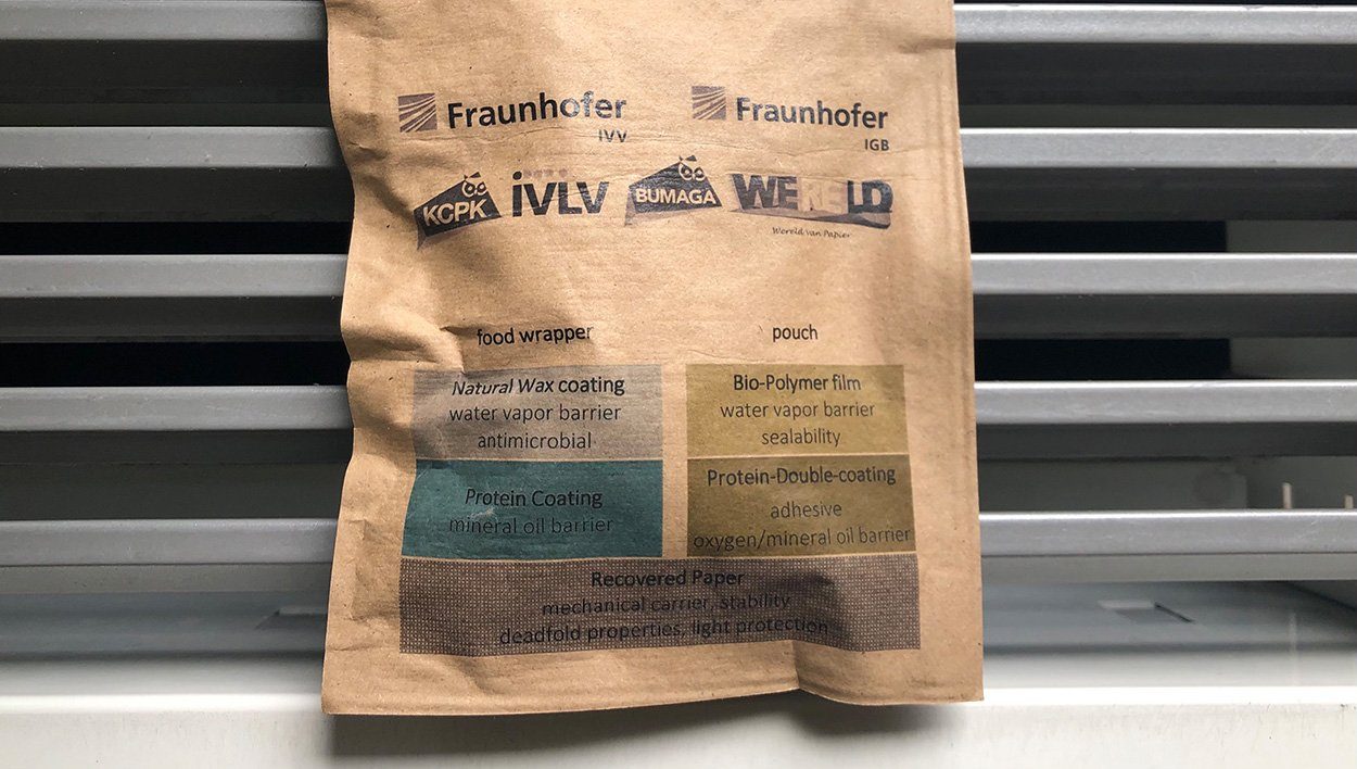Beschichtetes Papier statt Plastikverpackung