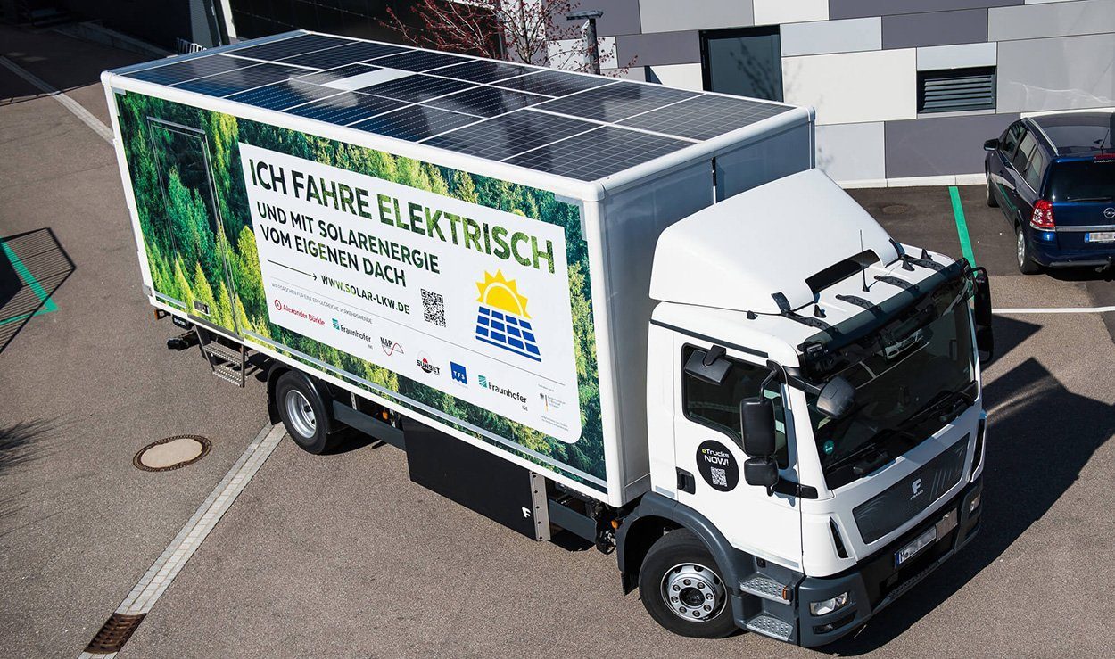 Erster Solar-LKW auf Deutschlands Straßen