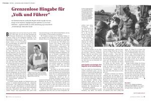 Grenzenlose Hingabe für „Volk und Führer“