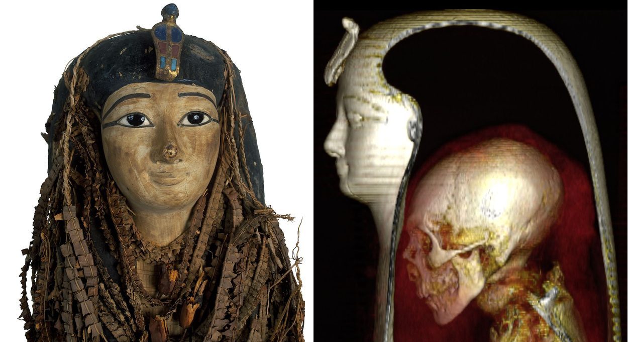 Pharao Amenophis I. digital ausgewickelt