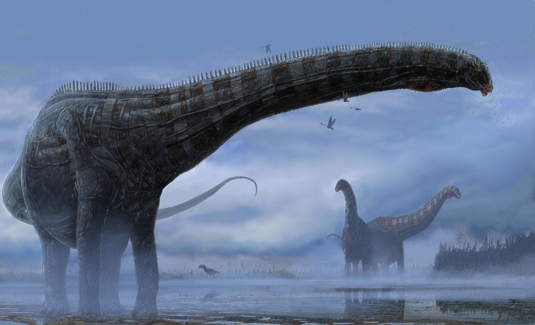 Dino mit heftiger Atemwegsinfektion