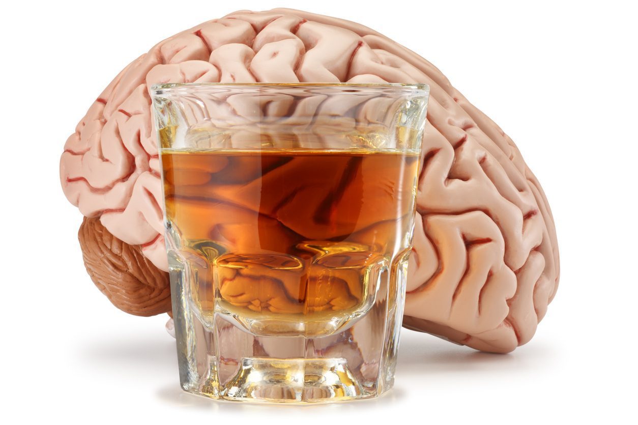 Mehr Alkohol, weniger Hirn