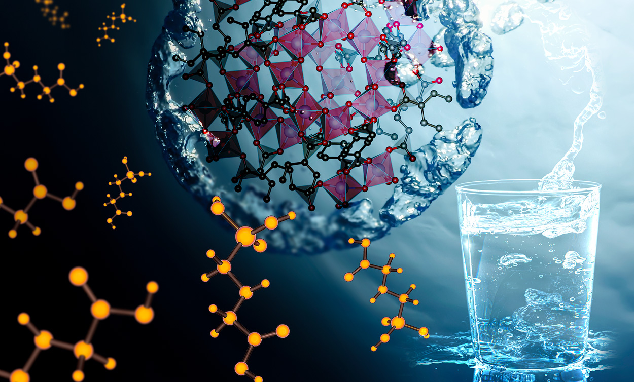 Gerüstmolekül holt Glyphosat aus dem Wasser