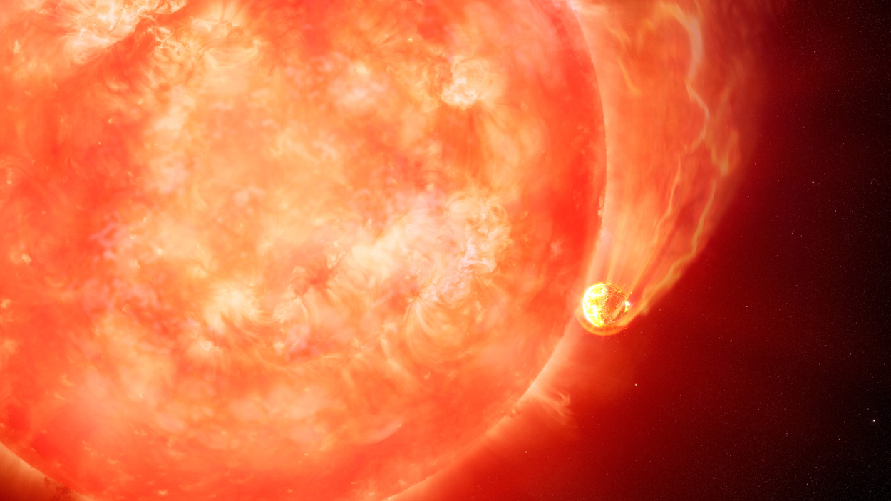 Ein Stern verschlingt seinen Planeten
