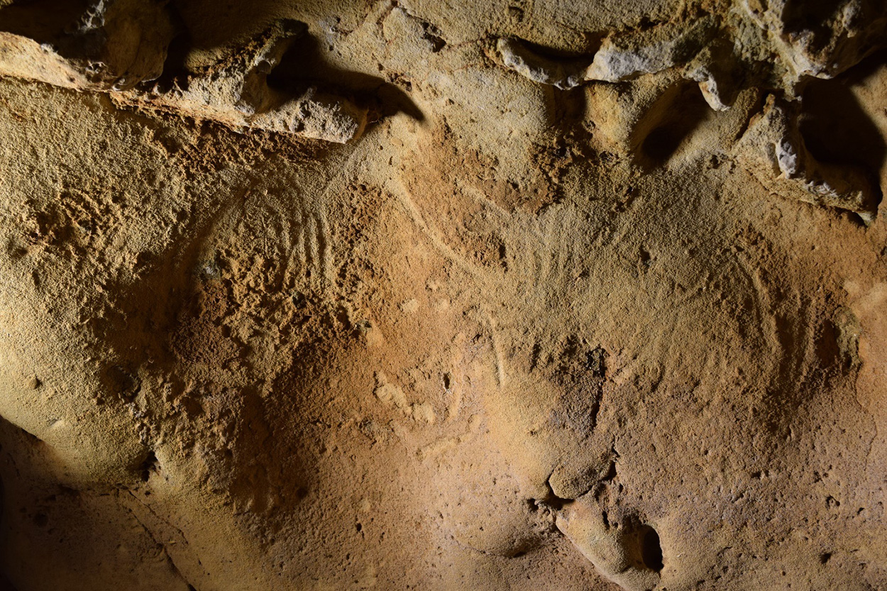 Felskunst vom Neandertaler