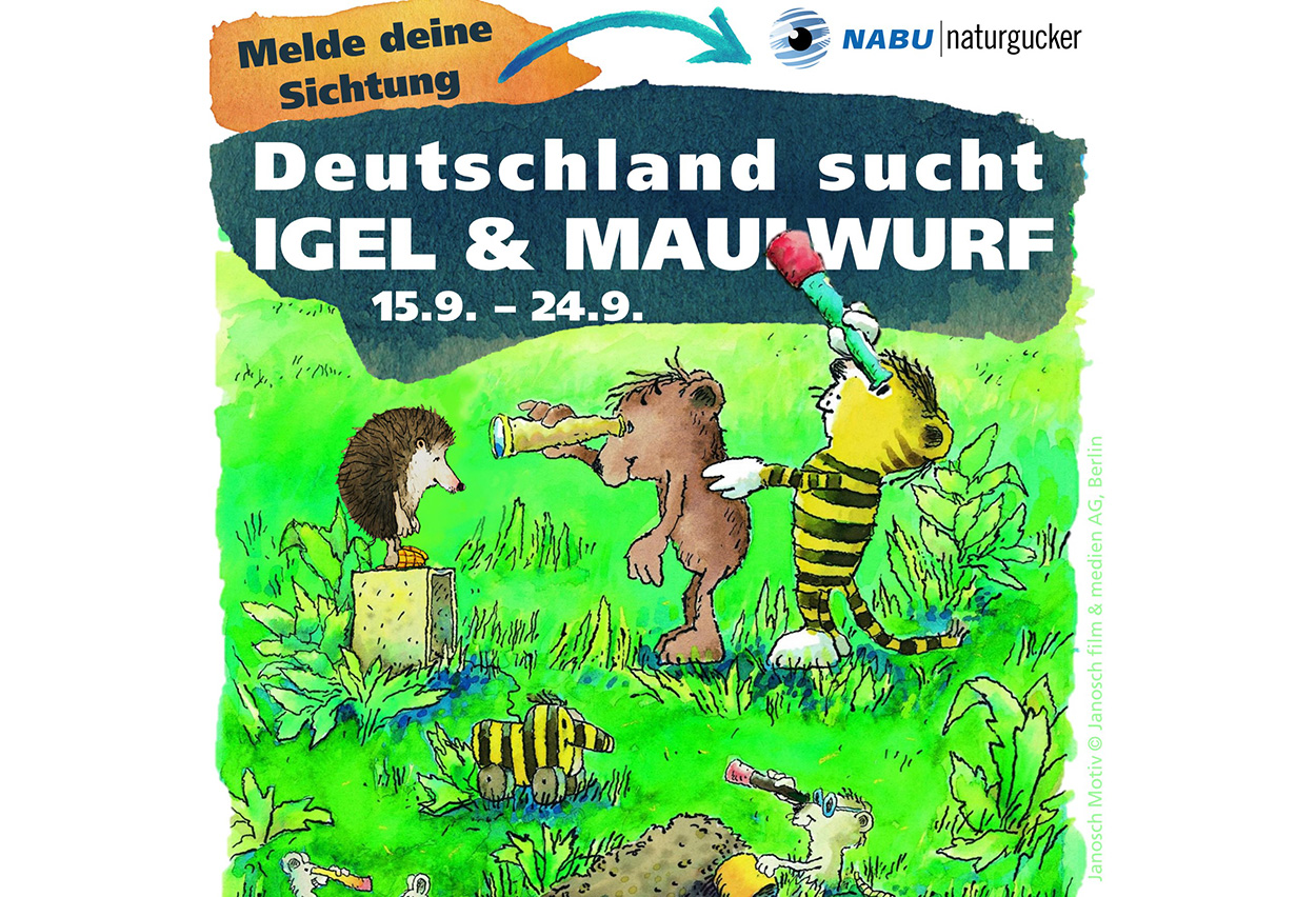„Deutschland sucht Igel und Maulwurf“ gestartet