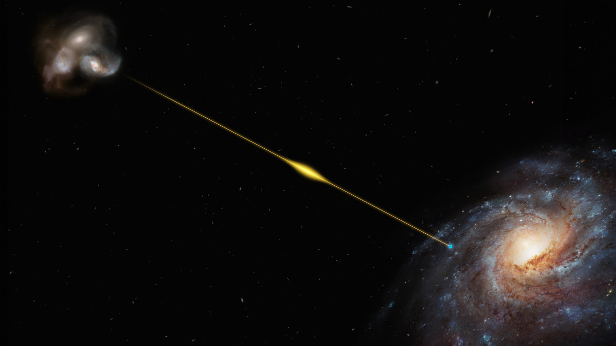 Astronomen entdecken bisher fernsten Radioblitz