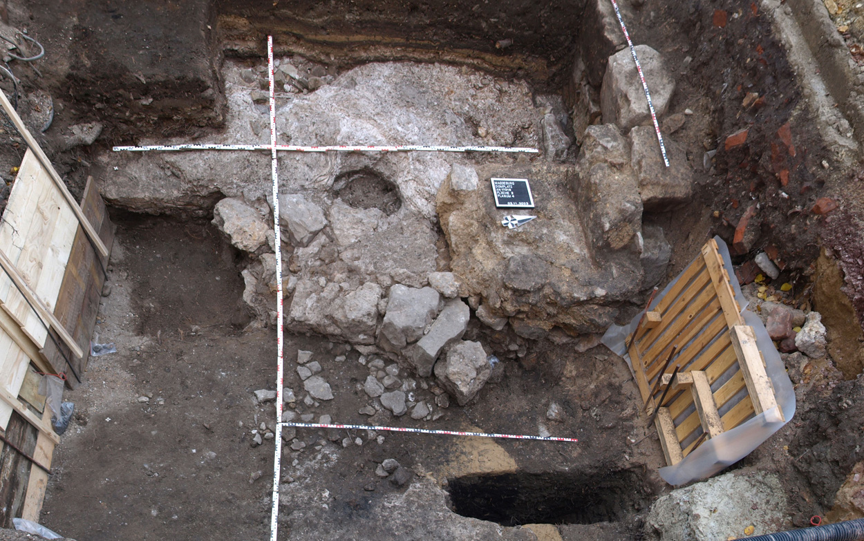 Magdeburg: Reste eines ottonischen Großbaus entdeckt