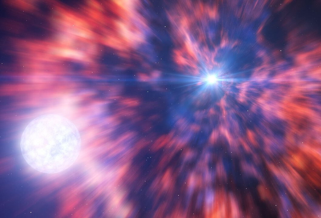 Supernova-Explosion mit dichtem Resultat