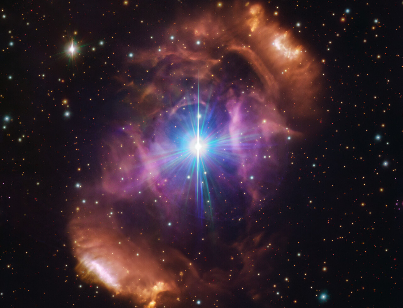 Astronomische Pracht mit knalliger Geschichte