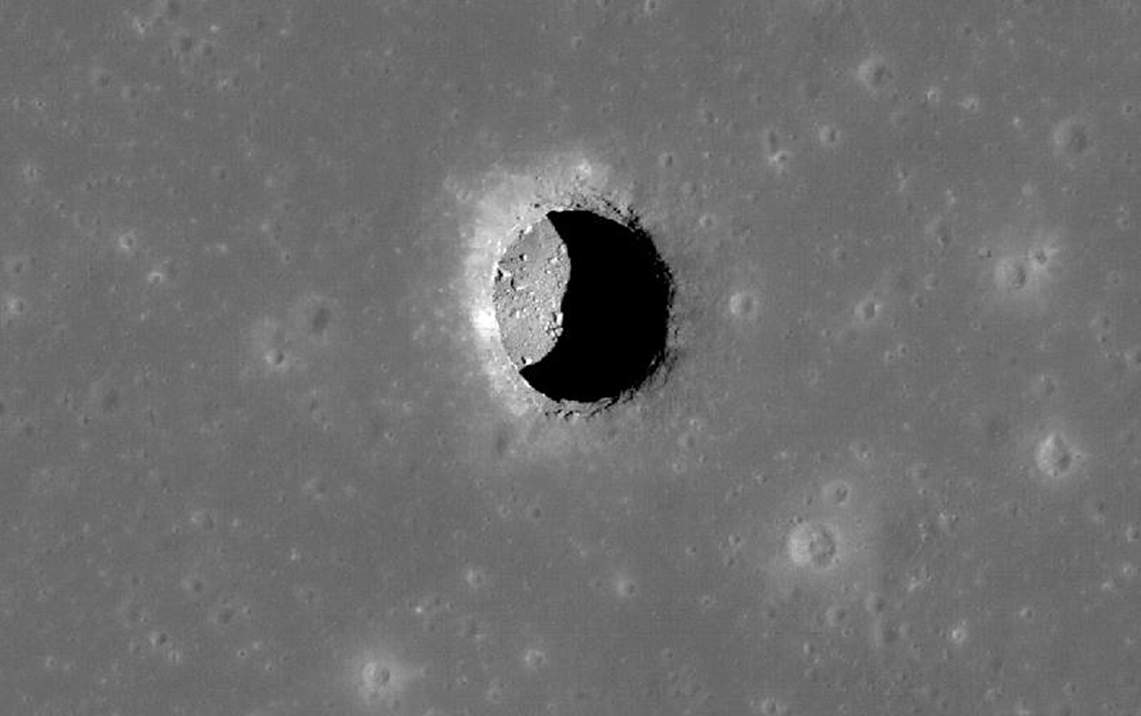 Lunare Lavahöhle im Meer der Ruhe entdeckt