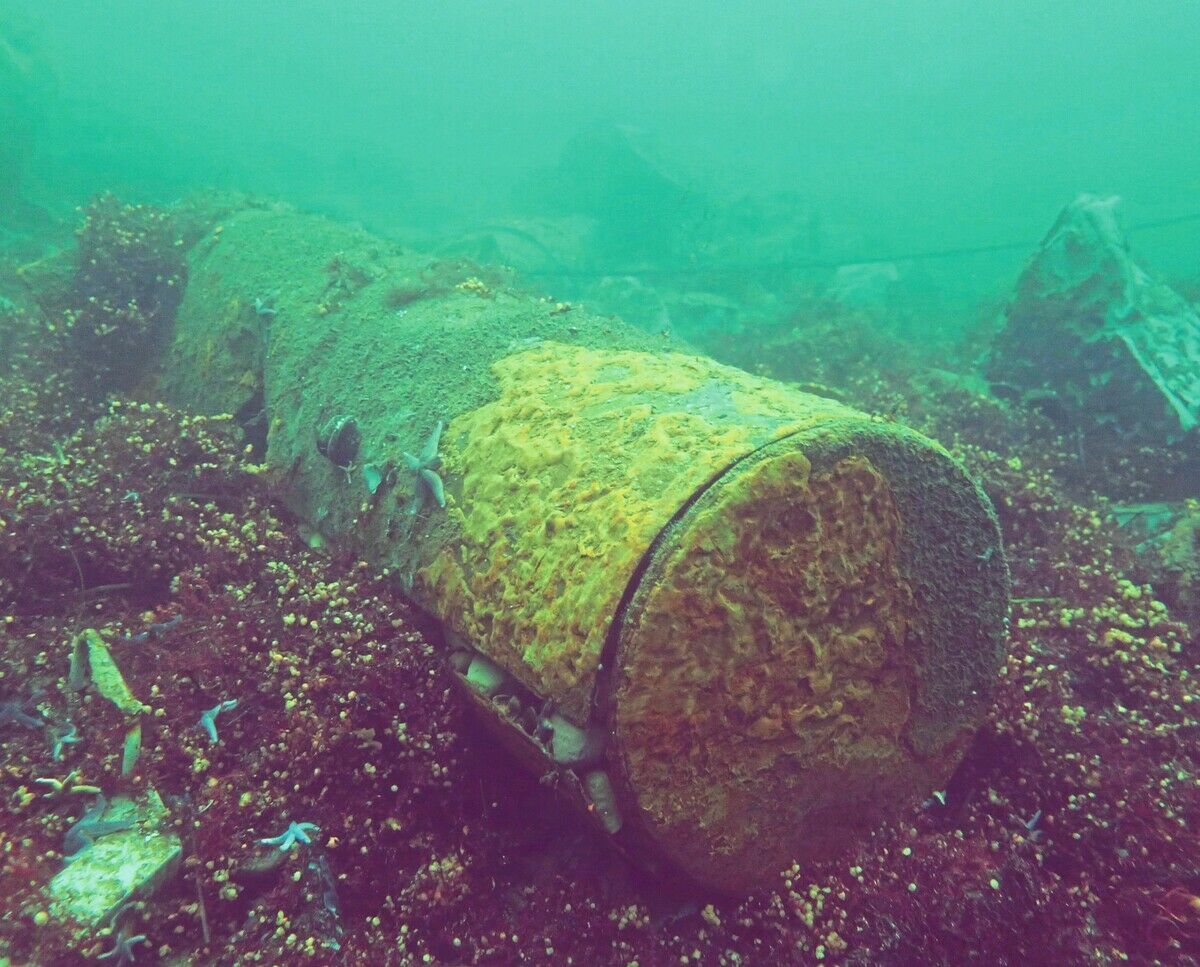 Sprengstoff im Meer