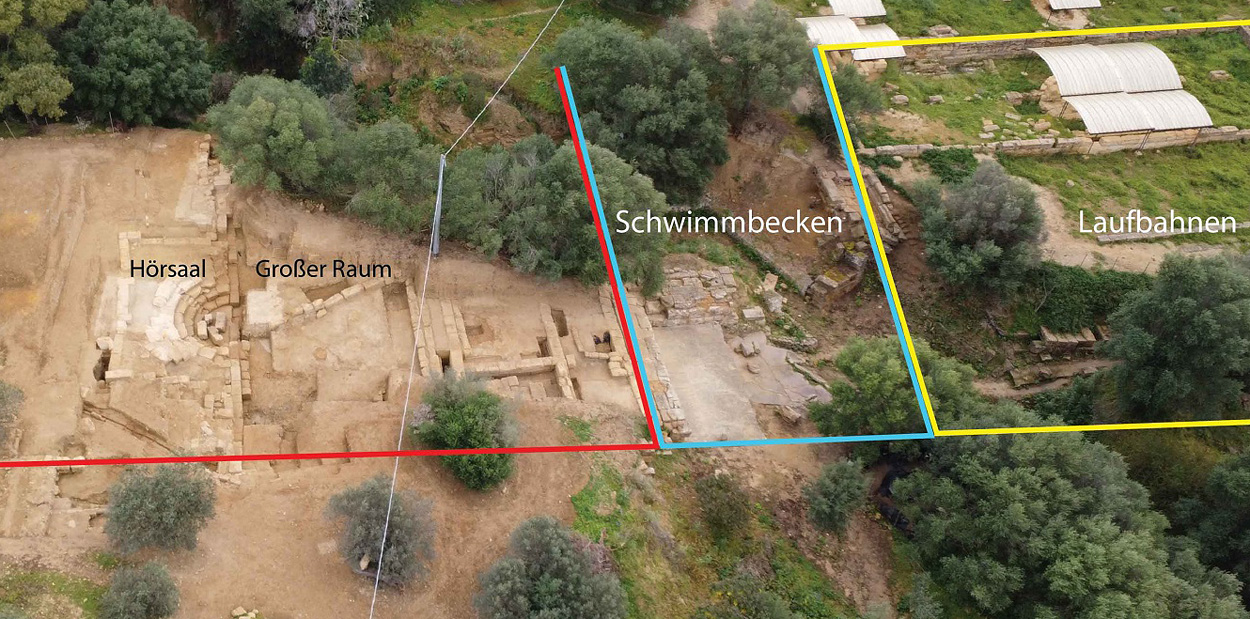 Hörsaal im antiken Gymnasium Agrigents entdeckt